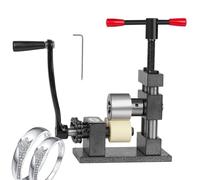 Presse à Bijoux Manuelle 2 En 1, Machine Plieuse Pour Bagues Avec Réglage De Hauteur, Roue En Fer Gris En Acier Inoxydable Facile à Utiliser, Adaptée Aux Tailles 48-68 black