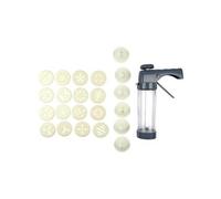 Lily Cook Presse à gâteaux KP5680 Manuelle avec accessoires Gris et transparent 135x225x6 cm