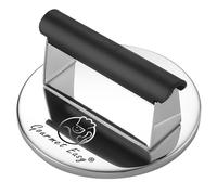 Presse à Burger - Solide avec poignée résistante à la Chaleur - Presse à Grill in Acier Inoxydable, Presse à Bacon - Presse à Hamburger Ronde pour grillades - Accessoires pour Barbecue