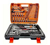 Presse à buselures Coffret d'outils automobiles 151/46 pièces | Clé dynamométrique à cliquet ultra-portable pour la réparation de voitures, motos et vélos Coffret Extraction de Roulement(151PCS suite)