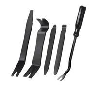 Presse à buselures Kit d'outils de démontage automobile 5 pièces - Ensemble levier en plastique faciles à utiliser pour clips portière voiture, panneaux radio réparation Roulement Douilles(5pcs-black)