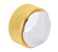 Presse à Café en Acier Inoxydable 58mm, Tamper à Café Antidérapant avec Base Réglable pour Usage Commercial Maison Bureau, Accessoire Café Polyvalent Facile à Nettoyer (Or à trois feuilles)