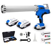 Presse à cartouche sans fil avec 2 piles Li-ion 2 Ah 21 V 21 V - Pistolet à cartouche, pistolet à cacher, pistolet à enfoncer LED 6500 N, réglable en 6 niveaux,par sac tubulaire et cartouches