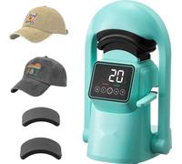 Presse à chaleur automatique pour chapeaux - 2 plaques interchangeables - écran tactile - couleur verte - Équipement du chapelier
