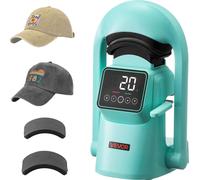 Presse à chaleur automatique pour chapeaux VEVOR, avec 2 plaques interchangeables, ouverture et desserrage automatiques, écran tactile pour le contrôle du temps et de la température, pression de trans