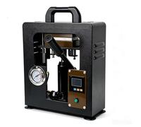Presse à chaleur hydraulique de 10 tonnes, 600 W, double plaques chauffantes de 2,4" x 4,7", contrôle de la température LCD 0-200 °C, portable 110/220 V pour l'extraction d'huile et l'artisanat