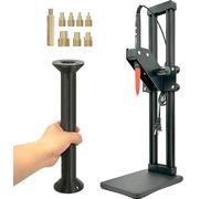 Presse à chaleur verticale - Outil d'insertion de chaleur (hauteur d'insertion 410 mm) avec embouts de réglage de chaleur M2-M8 - Écrous moletés métriques en laiton pour inserts filetés pour plastique