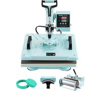 Presse à chaleur VEVOR, 12 x 15 pouces, machine à transfert de chaleur 5 en 1 avec presse à tumbler de 30 oz, presse à t-shirt pivotant à 360°, commande numérique précise, pour t-shirts/tasses/chapeau