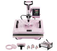 Presse à chaleur VEVOR, 12 x 15 pouces, machine à transfert de chaleur 8 en 1 avec presse à tumbler 6-30 oz, presse à t-shirt pivotant à 360°, contrôle numérique de précision, pour t-shirts/tasses/cha