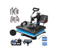 VEVOR Presse à Imprimer 10 en 1 Machine de Sublimation de Transfert 30x38 cm Machine de Presse à Chaud Numérique Lcd 1000 W Transfert Efficace