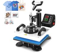 Presse à Chaud 30 x 25 cm, Machine de Transfert à Chaleur Sublimation Textile Pivotante à 360 Degrés Transfert Efficace pour DIY T-shirts/Sacs et de plusieurs projets créatifs