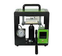 Presse à chaud 600 W avec écran LCD intelligent, portable et manuelle for l'extraction d'huile, de tissus et de fleurs séchées(110v)