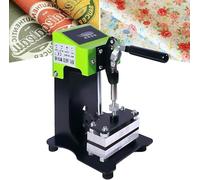 Presse à chaud 600 W, double élément chauffant avec contrôleur LCD, plaques de 5,9 x 11,9 cm pour transfert par sublimation sur t-shirts, cuir PU, et plus encore