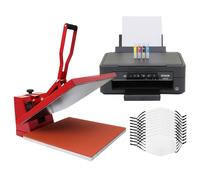 Presse à chaud à plat 38 cm & 10 accessoires de sublimation pour adultes