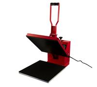 Presse à Chaud PixMax 38 x38 cm Rouge Impression par Transfert - Sublimation - Ecran Tactile LED - 0 à 250°C - Création, Personnalisation T-Shirt, Pull, Sac, ....