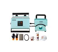 Presse à Chaud Pour Gobelets et Casquettes 2-en-1 Pour Mugs 7,5 à 8,5cm Verte