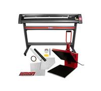 Presse à Chaud Transfert 38x38cm & Découple Vinyle Plotter 135cm Création Tshirt