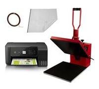 Presse à Chaud Transfert Sublimation 38x38cm T-Shirt DIY & Imprimante Ecotank G