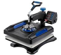 Presse à Chaud - VEVOR - 40x52x38 cm Pivotante Machine de Transfert par Sublimation pour T-shirts-Sacs-Oreillers,Bleu