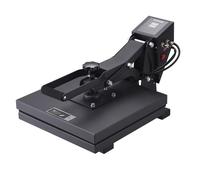VEVOR Presse à Chaud 38 x 38 cm, Machine de Sublimation Textile 1200 W Chauffage Rapide, Presse à Chaleur Transfert par Sublimation, Numérique et Industrielle, pour T-shirts/Sacs/Oreillers, Noir