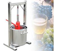 Presse à cidre hydraulique en acier inoxydable avec cric hydraulique, équipement manuel de fabrication de vin pour raisin, cidre, huile d'olive, miel, légumes