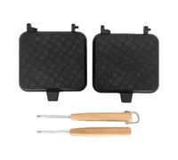 Presse à Croque-Grill - Appareil de Camping Résistant à la Chaleur avec Manche Amovible | Pour Sandwichs Grillés en Extérieur, Voyages, Pique-Niques, Chalets et Cuisine Quotidienne