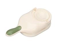 Presse à emballer les boulettes, 2 en 1, machine manuelle portative pour boulettes, outil de fabrication de cuisine, outil de pressage de la pâte, accessoires de cuisine (Blanche)