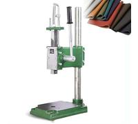 Presse à estampage manuelle robuste, presse à estamper de paillasse de 15,7 pouces de hauteur maximale pour la perforation de trous d'artisanat en cuir, presses d'estampage et de co square head 160kg