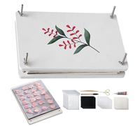 Presse à fleurs pour adultes, kit de pressage de plantes à 6 couches, kit de conservation créatif des fleurs avec instructions (français non garanti), kit de pressage de plantes largement répandu pour