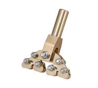 Presse à Frettes de Guitare, Outil de Presse à Frettes Fractales pour Guitare Outil de Réparation de Basse Poussoir Fractal en Laiton avec Rainure Antidérapante pour Différentes Courbures de Rayon