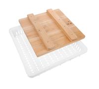 Presse à Fromage Maison Compacte en Bois et Plastique pour Débutants | Pression Précise, Usage Polyvalent, pour Laitages et Fromage, Format Compact, Adapté aux Petites Cuisines