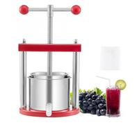 Presse à fruits en acier inoxydable avec base robuste pour la fabrication de vin et de jus