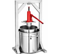 Presse à Fruits en Acier Inoxydable Robuste 22L, cidre hydraulique Manuel et vigneron pour l'extraction de jus, pièces Amovibles faciles à netre, idéal pour la Production de Maison et de Petit lot