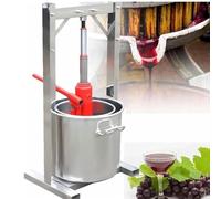 Presse à fruits hydraulique en acier inoxydable avec seau filtrant