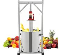 Presse À Fruits Hydraulique, Machine À Jus Robuste De 12 L En Acier Inoxydable Pour Cidre, Vin De Raisin, Pommes, Fromage Et Herbes Aromatiques 12l