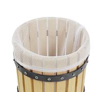 Presse à fruits pour la fabrication de vin et de cidre avec panier en bois pour jus de fruits, raisins, baies et pommes. 12L-1
