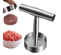 Presse à galettes - Design ergonomique robuste et antiadhésif en acier inoxydable | Outil de cuisine professionnel pour griller et cuire des steaks, des saucisses, du bacon, des hamburgers