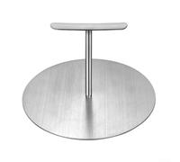 Presse à galettes ronde en acier inoxydable pour hamburgers écrasés et préparation des aliments grillés sur équipement plat (15 cm)