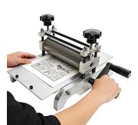 Presse à graver pour la fabrication d'impression, machine d'impression à plat de bureau pour les incrustations en cuivre et les techniques de relief, idéale pour les artistes et les artisans