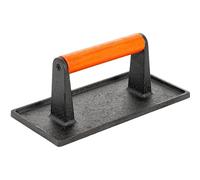 Presse à gril en fonte robuste (rectangulaire de 22,1 x 10,9 cm) - Presse à hamburger et bacon, poids pour steak de viande pour barbecue Blackstone, grill extérieur et barbecue