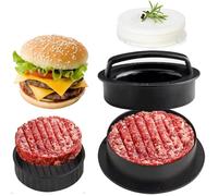 Presse à hamburger 3 en 1 - Appareil antiadhésif pour hamburgers farcis, mini-burgers et galettes de légumes, facile à nettoyer, b