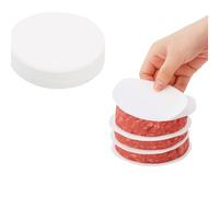 Presse à hamburger 3 en 1 - Moule à galettes anti-adhésif pour hamburgers gastronomiques faits maison - Ensemble de moules à hamburger grands, petits et demi-livres avec 100 papiers cirés (12 cm, 500