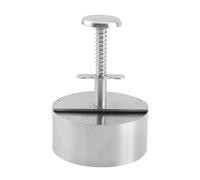 Presse à Hamburger de forme ronde en acier inoxydable, antiadhésive réglable, fabricant galettes, moule fabrication, outil cuisine pour de Griller, Hamburgers(3.15 inches)