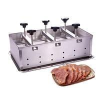 Presse à hamburger en acier inoxydable - Design à double vis pour barbecue et grillades parfaits - Idéal pour les hamburgers farcis