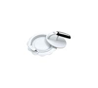 Fackelmann Presse à hamburger en acier inoxydable Ø 14 x 10 cm Gris – passe au lave-vaisselle