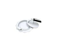 Fackelmann Presse à hamburger en acier inoxydable Ø 14 x 10 cm Gris – passe au lave-vaisselle