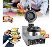 Presse à Hamburger, gaufrier électrique Professionnel, 1 200 W, Presse à Hamburger, Presse à panini, Machine à Sandwich pour la Maison, Machine à Pain, Beignets, en Acier Inoxydable