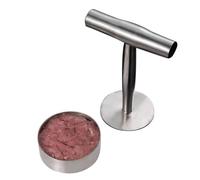 Presse à hamburger - Machine à patty à hamburger - Accessoire de cuisson - Presse à viande manuelle pour galettes à hamburger - En acier inoxydable - Non TIAK - Pour griller le thé de cuisson