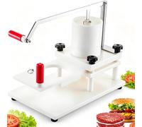 Presse à hamburger manuelle - Machine à hamburger avec grande trémie, pince de table, fonctionnement stable, moulage rapide pour hamburgers, cantines et utilisation à la maison