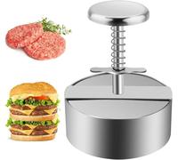 Presse à hamburger réglable - Machine à galettes antiadhésive pour des hamburgers parfaits à chaque fois, facile à utiliser et à nettoyer, pour griller, frire, fêtes